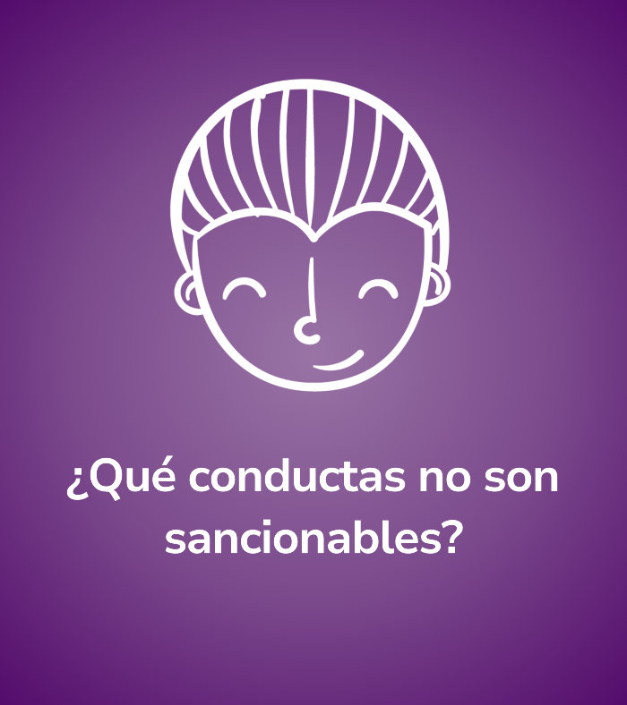 Botón respuestas conductas no sancionables